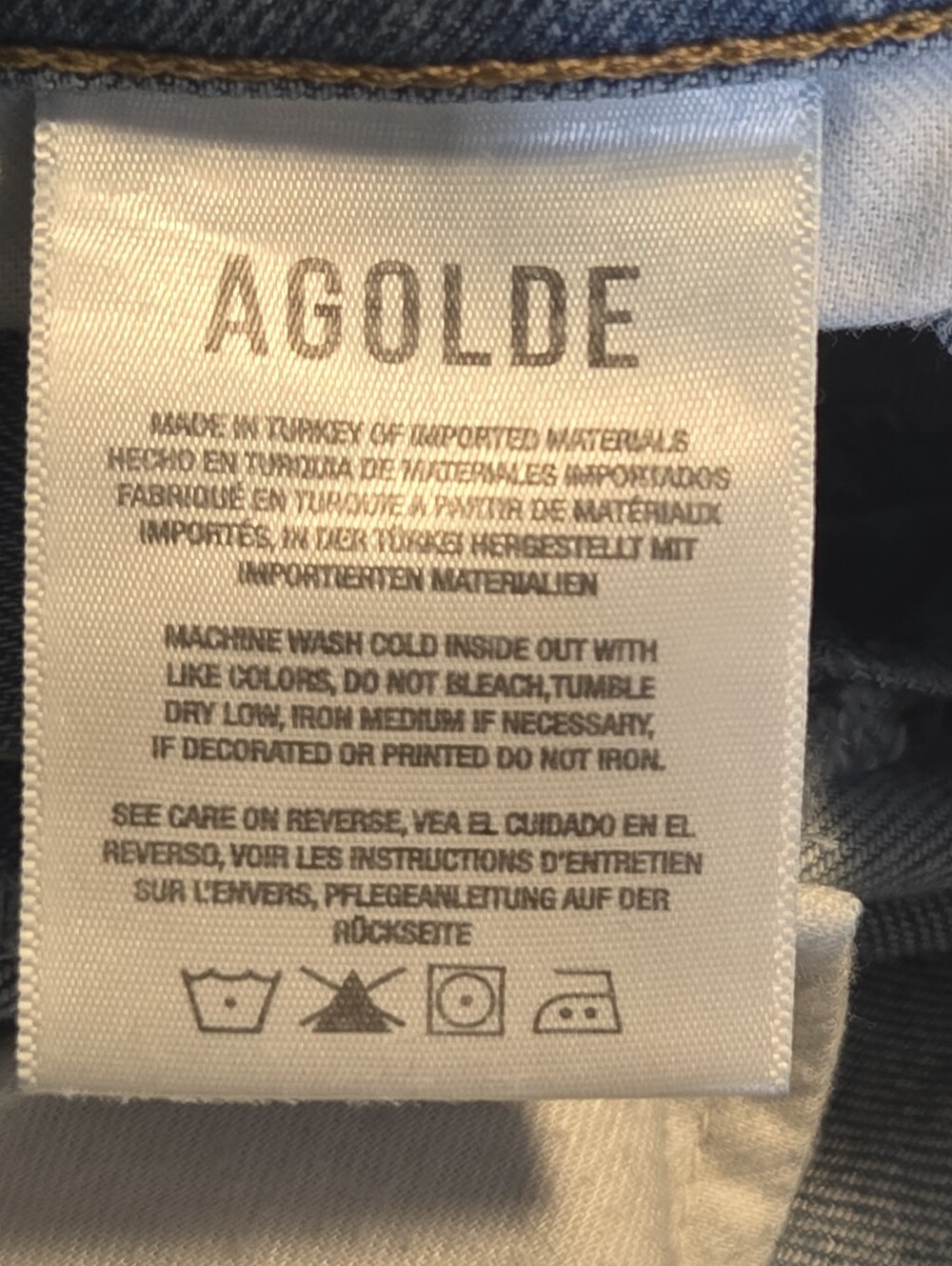 Agolde Womens Riley High Rise Straight Crop Denim Jeans Size 29 - Picture 10 of 11